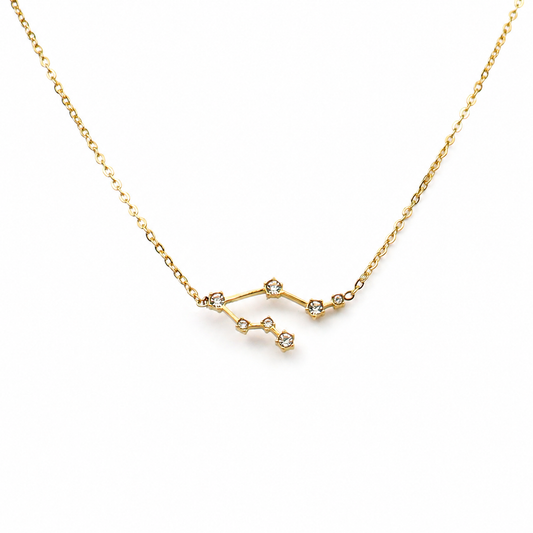 Sterrenbeeld ketting goud
