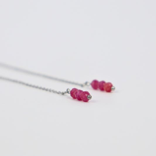 Ohrhänger aus Turmalin und Silber